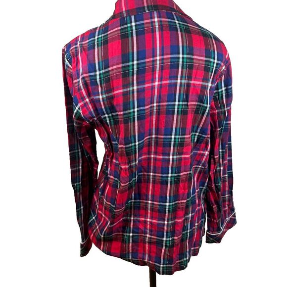 Victoria's Secret Women's Holiday Christmas Pajama Top Size Small Embroidered - Picture 6 of 9